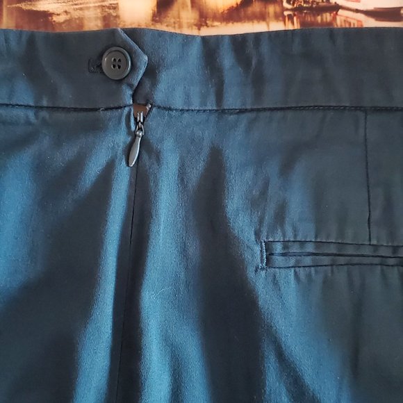 Max Studio Hunter Green Pencil Skirt - Picture 4 of 7